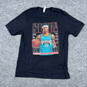 Slam T-Shirt Mens Size L Black Ja Morant Magazine Graphic Cotton Short Sleeve